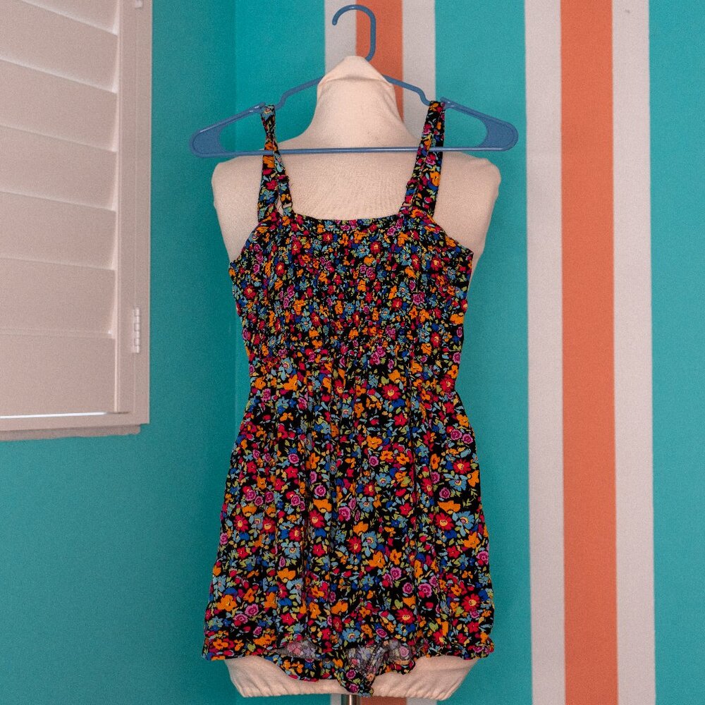 Wild Fable Floral Sleeveless Button-Front Romper
